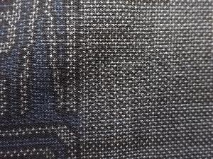 アンティーク　抽象模様織り出し本場泥大島紬着物(5マルキ)